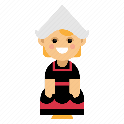 Clothes, costume, culture, ethnic, holland, people, taditional icon - Download on Iconfinder