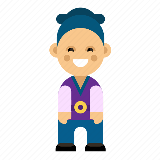 Clothes, costume, culture, ethnic, korea, people, taditional icon - Download on Iconfinder
