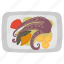 portugal dish, octopus, traditional dish, polvo a lagareiro, national dish, lemons 