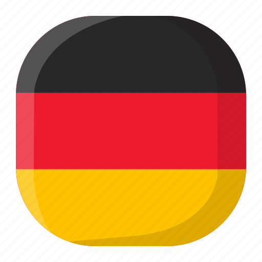 Country, flag, germany, nation, national, square, world icon - Download on Iconfinder