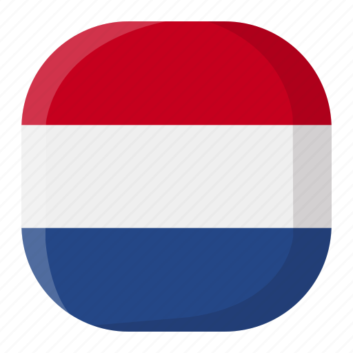 Country, flag, nation, national, netherlands, square, world icon - Download on Iconfinder