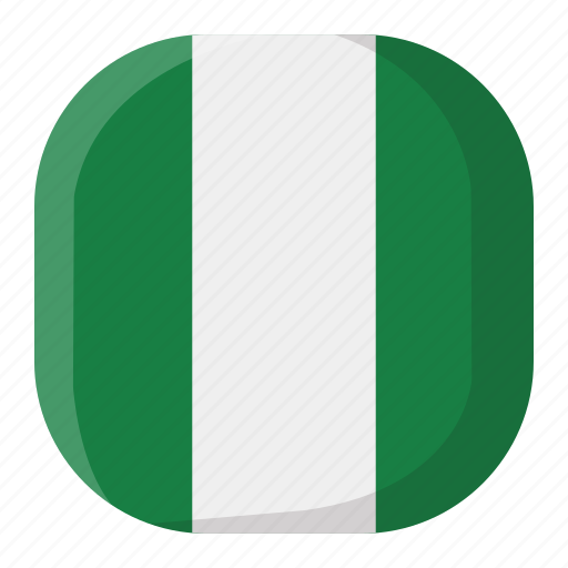 Country, flag, nation, national, nigeria, square, world icon - Download on Iconfinder