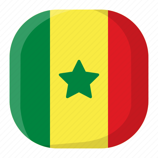 Country, flag, nation, national, senegal, square, world icon - Download on Iconfinder