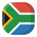 africa, country, flag, nation, national, south africa, world