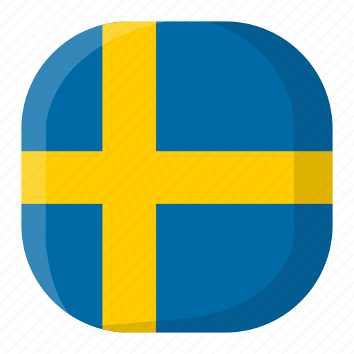Country, flag, nation, national, square, sweden, world icon - Download on Iconfinder
