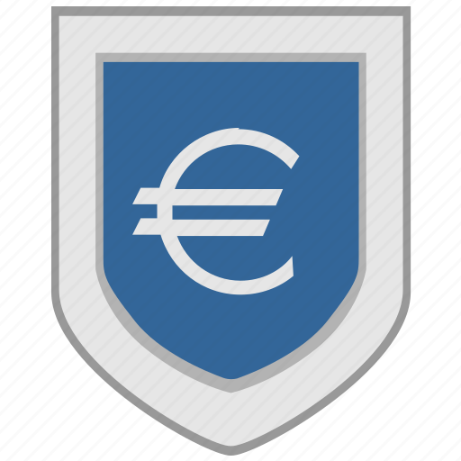 Currency, euro, exchange, flag, shield icon - Download on Iconfinder