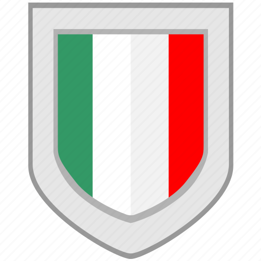 Flag, italy, shield icon - Download on Iconfinder