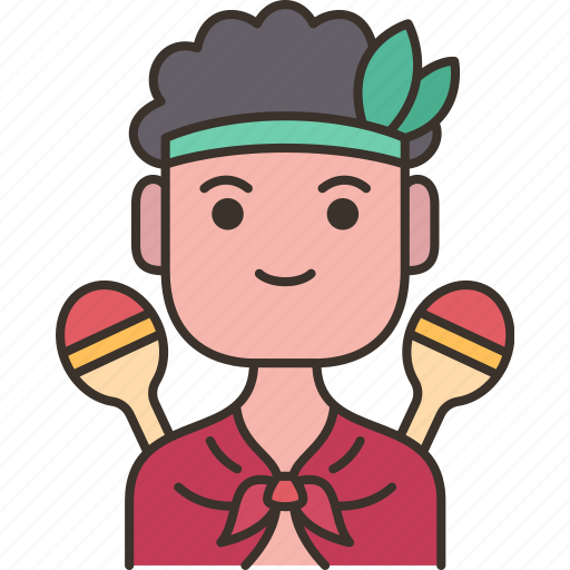 Brazilian, indigenous, native, male, brazil icon - Download on Iconfinder