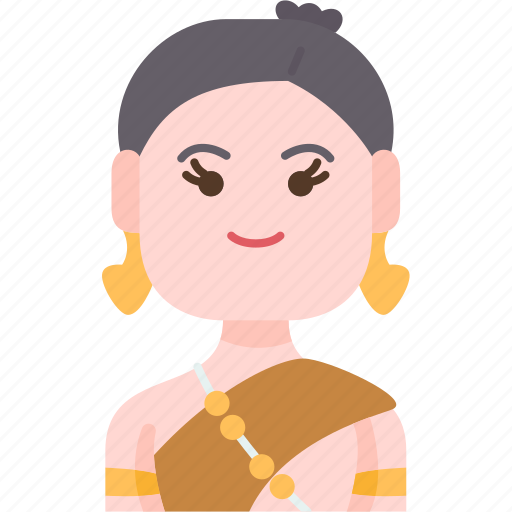 Cambodian, woman, folk, nationality, citizen icon - Download on Iconfinder