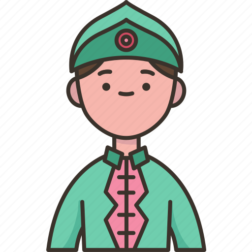 Malaysian, ethnic, traditional, asean, man icon - Download on Iconfinder