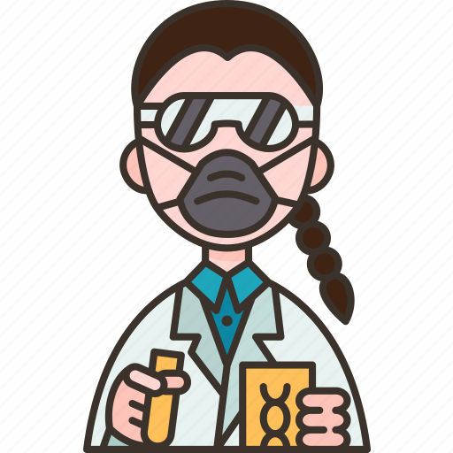 Geneticist, scientist, biologist, researcher, biotechnology icon - Download on Iconfinder