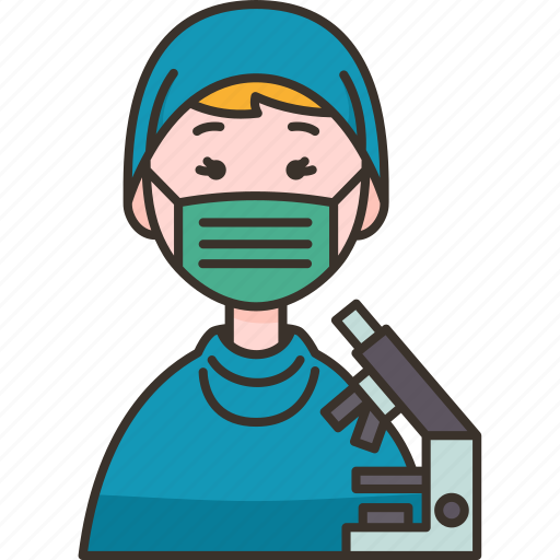 Microbiologist, biologist, scientist, researcher, laboratory icon - Download on Iconfinder