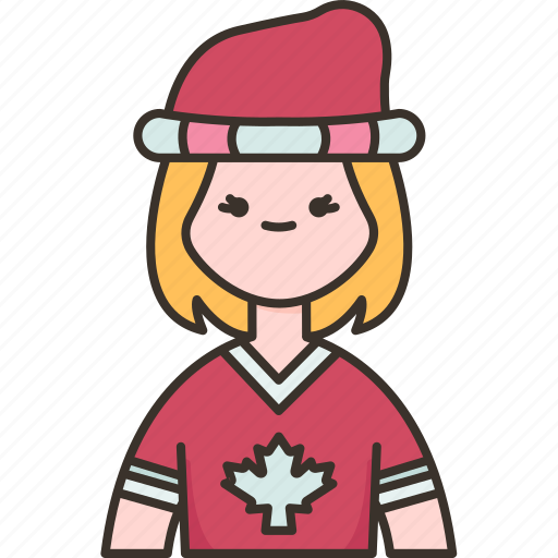 Canadian, canada, woman, national, costume icon - Download on Iconfinder