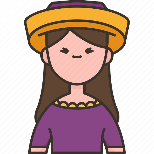 Chilean, chile, woman, traditional, dress icon - Download on Iconfinder