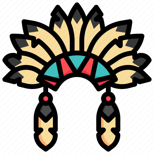 Headdress, indian, cultures, native, american, adornment icon - Download on Iconfinder