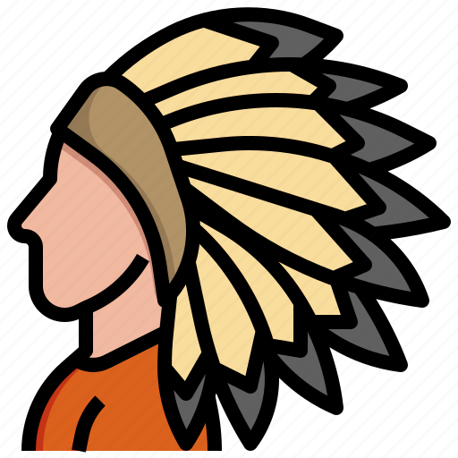Tribal, leader, cultures, headdress, warrior icon - Download on Iconfinder