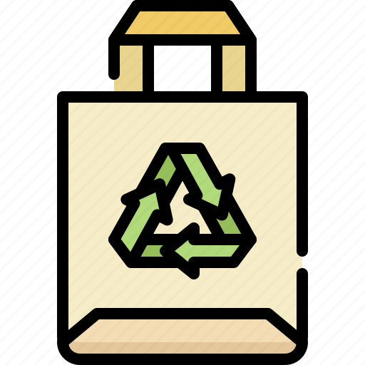 Ecology, eco, environment, recycle bag, bag, reuse, paper bag icon - Download on Iconfinder
