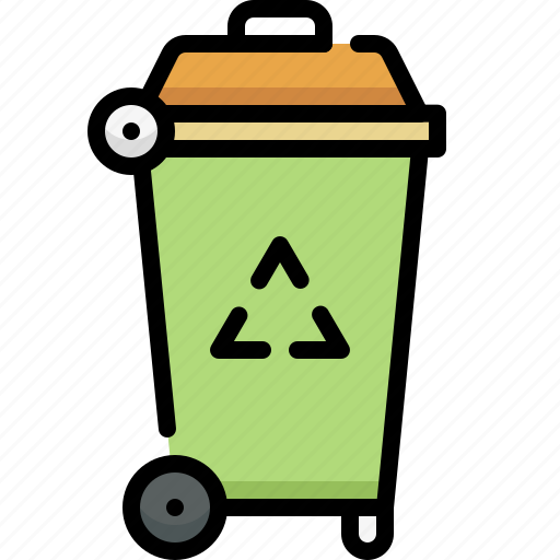 Ecology, eco, environment, recycle bin, trash, garbage, bin icon - Download on Iconfinder