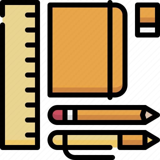 Education, school, learning, stationery, write, pencil, book icon - Download on Iconfinder