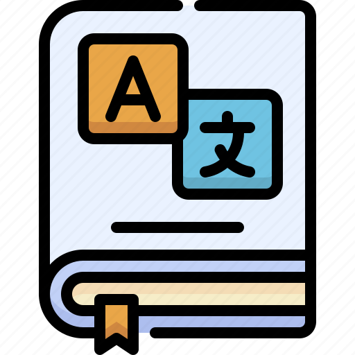 Education, school, translate, book, translation, dictionary, language icon - Download on Iconfinder