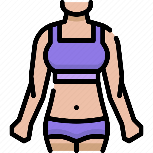 Fitness, gym, exercise, body slim, female, fit, body icon - Download on Iconfinder