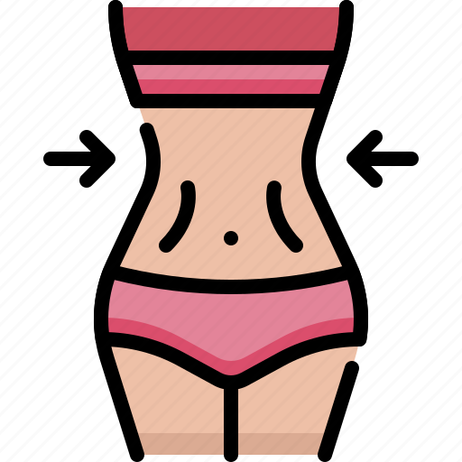 Fitness, gym, exercise, low fat, slim, waist, woman icon - Download on Iconfinder