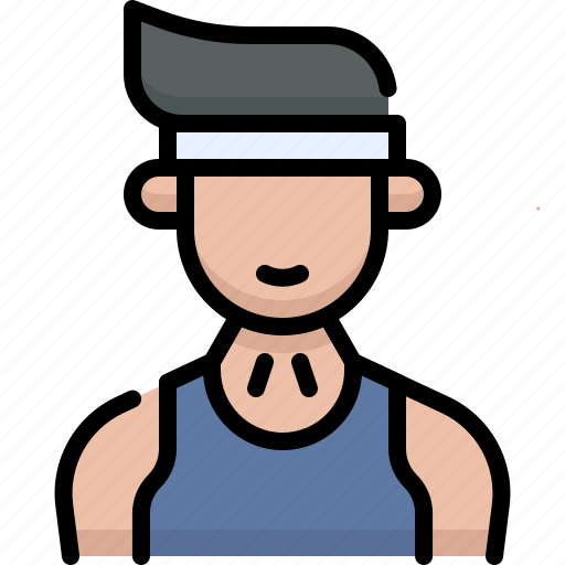 Fitness, gym, exercise, male, personal trainer, training, coach icon - Download on Iconfinder