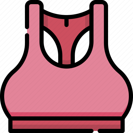 Fitness, gym, exercise, sport bra, bra, fashion, clothes icon - Download on Iconfinder