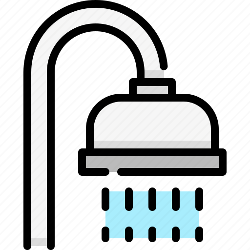 Hotel service, hotel, shower, bathroom, bath, water icon - Download on Iconfinder