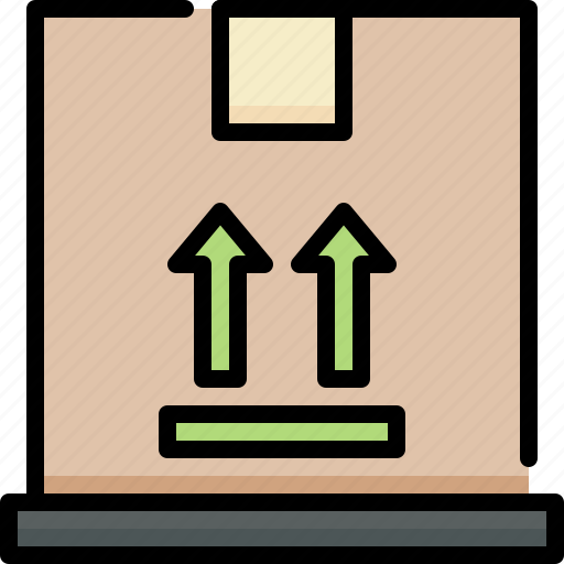 Logistics, shipping, delivery, this side up, arrow, package, box icon - Download on Iconfinder