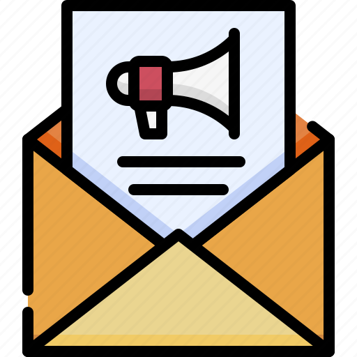 Marketing, business, advertising, newsletter, message, email, notification icon - Download on Iconfinder