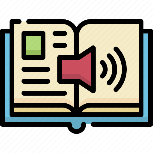 Online learning, education, school, audio book, audio literature, lesson, book icon - Download on Iconfinder