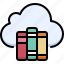 online learning, education, school, cloud library, book, cloud book, storage 