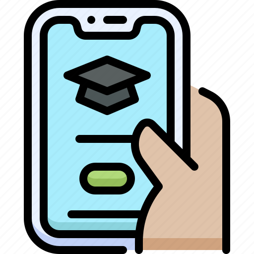 Online learning, education, school, mobile app, online, smartphone, study icon - Download on Iconfinder