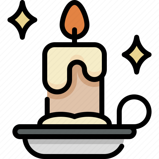 Winter, season, candle, light, fire, flame, decoration icon - Download on Iconfinder