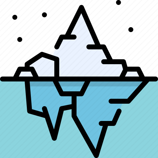 Winter, season, iceberg, glacier, mountain, water, snow icon - Download on Iconfinder