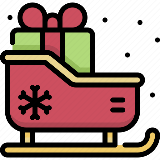 Winter, season, sleigh, sledge, transportation, snow, santa icon - Download on Iconfinder
