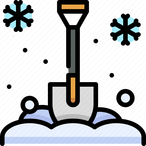 Winter, season, snow shovel, spade, tool, dig, snow icon - Download on Iconfinder