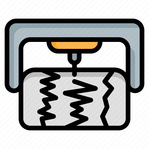 Seismograph, earthquake, geology, device, electronics icon - Download on Iconfinder