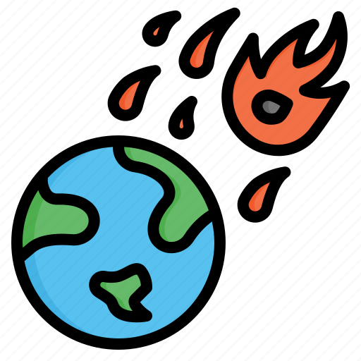 Asteroid, comet, disaster, earth, meteor, meteorite, space icon - Download on Iconfinder