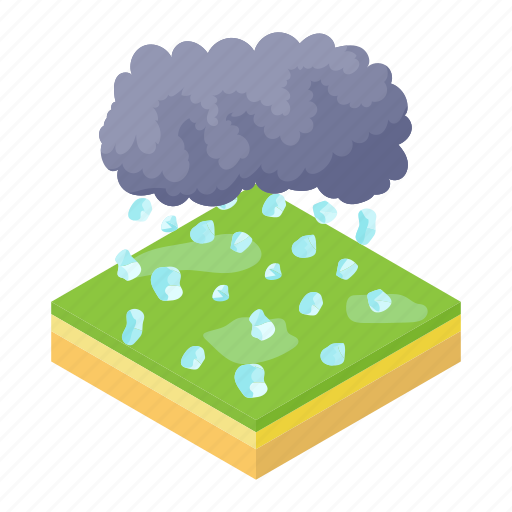 Cartoon, hail, hailstone, ice, nature, storm, weather icon - Download on Iconfinder