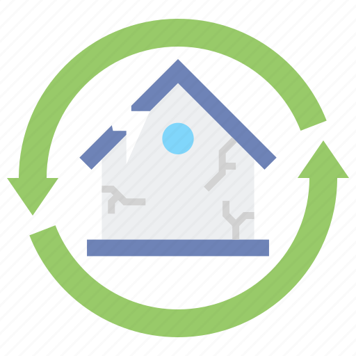 Disaster, recovery, natural, house icon - Download on Iconfinder