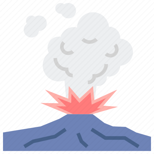Explosion, lava, mountain, hill icon - Download on Iconfinder