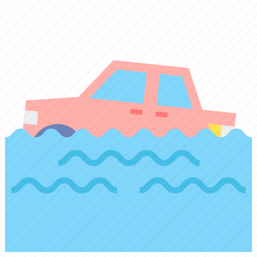 Flash, flooding, car, water icon - Download on Iconfinder