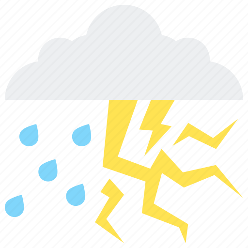 Thunderstorm, thunder, rain, weather icon - Download on Iconfinder