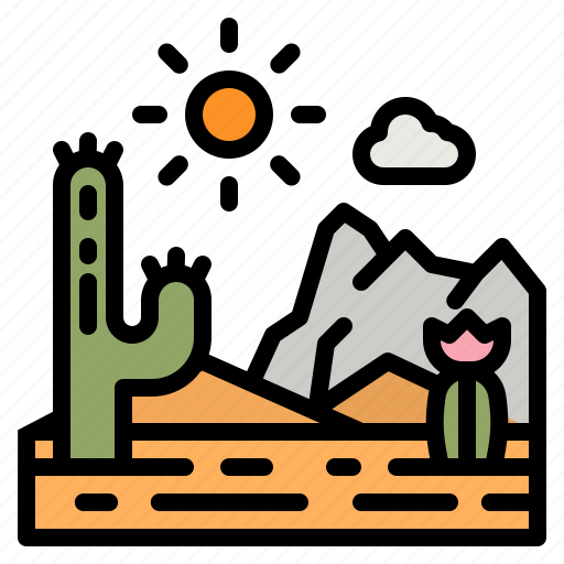 Desert, scenery, sun, sand, landscape icon - Download on Iconfinder