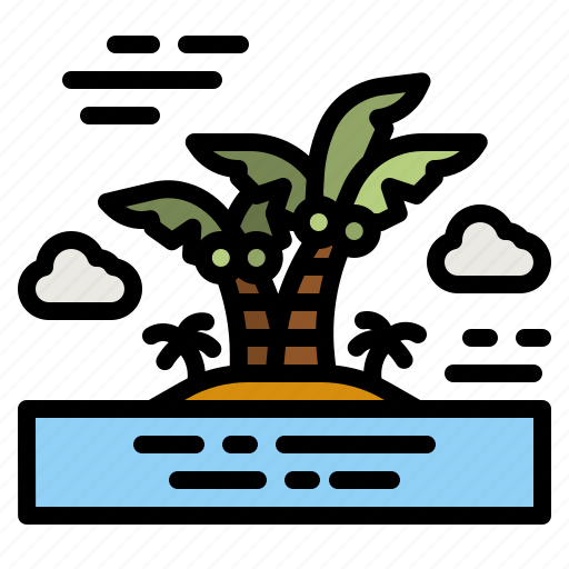 Island, coconut, tree, islands, nature icon - Download on Iconfinder