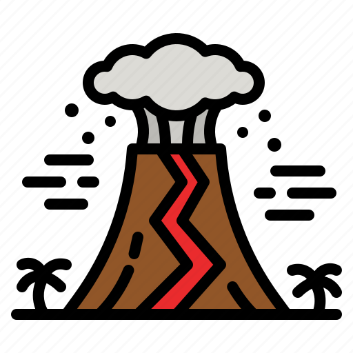 Volcano, natural, disaster, eruption, lava icon - Download on Iconfinder