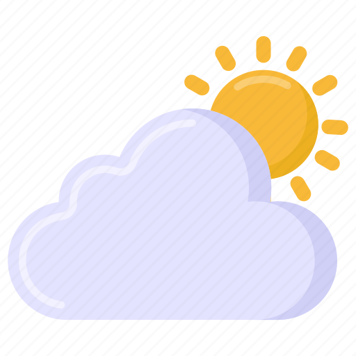 Partly cloudy, partly sunny, sunny weather, forecast, sunny day icon - Download on Iconfinder