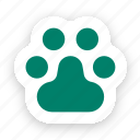 paw, pet, animal, domestic, track